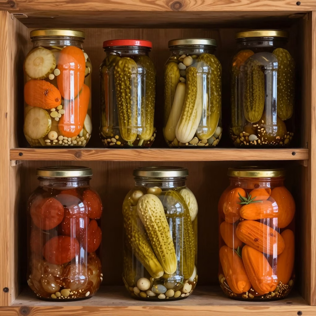 Conserves legumes bocaux pickles chutneys traditions culinaires