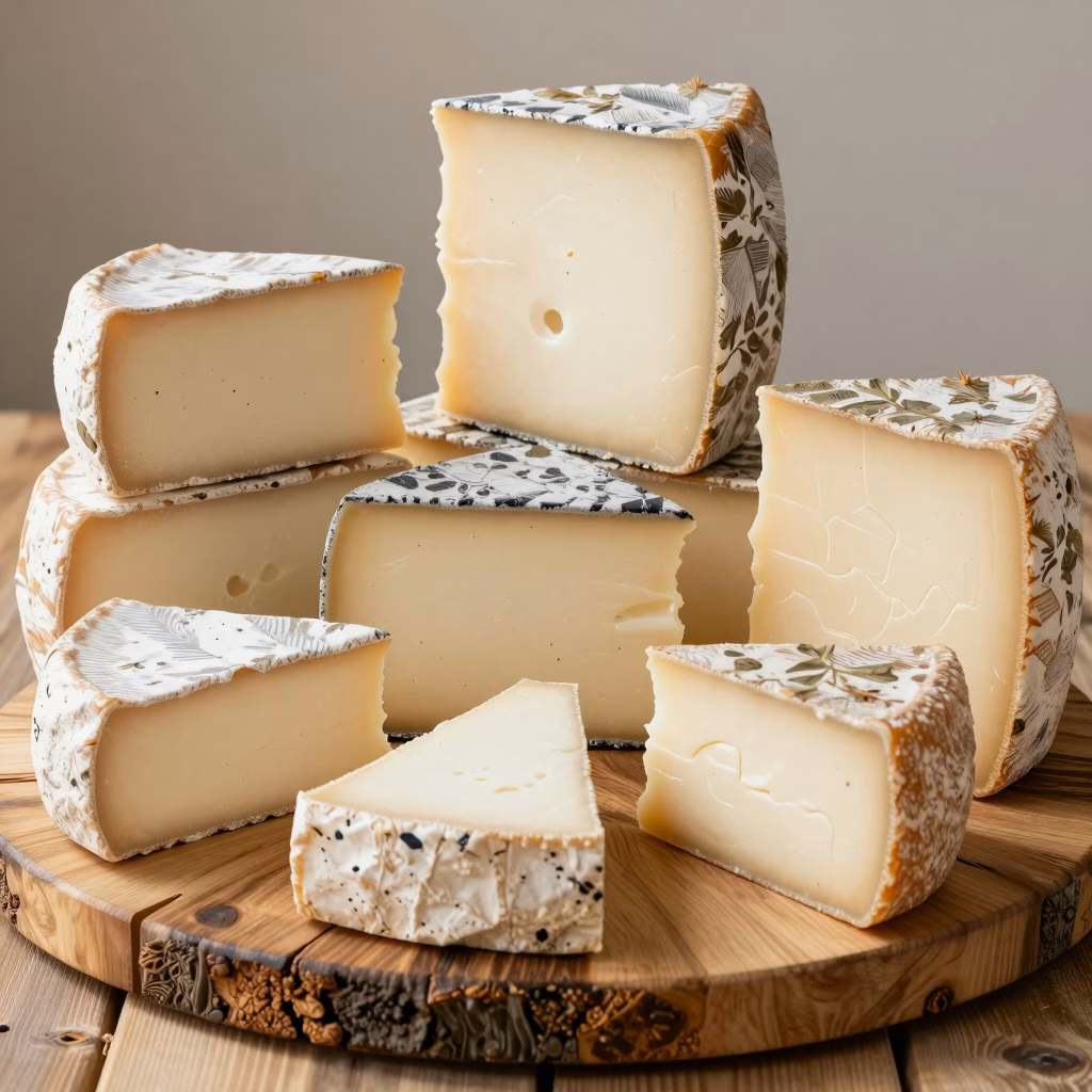 Selection fromages fermiers lait cru chevre tomme artisanaux