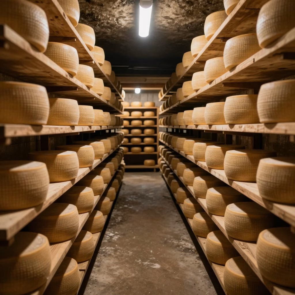 Cave d'affinage de fromages artisanaux francais