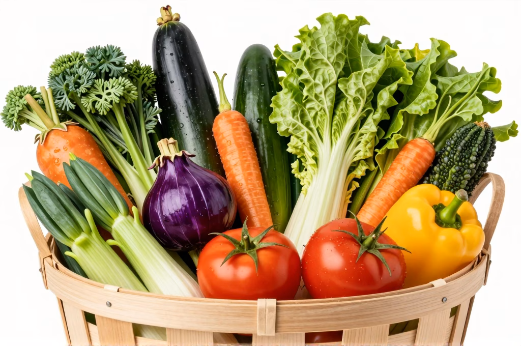 Distribution de paniers AMAP avec légumes de saison en circuit court